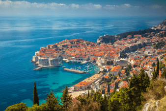 Le soleil au rendez-vous des voyageurs à Dubrovnik en Croatie au départ du Havre